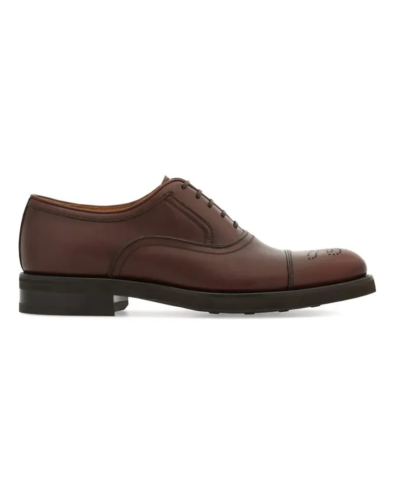 Ferragamo Oxford-Schuhe mit Brogue-Detail - Braun Braun