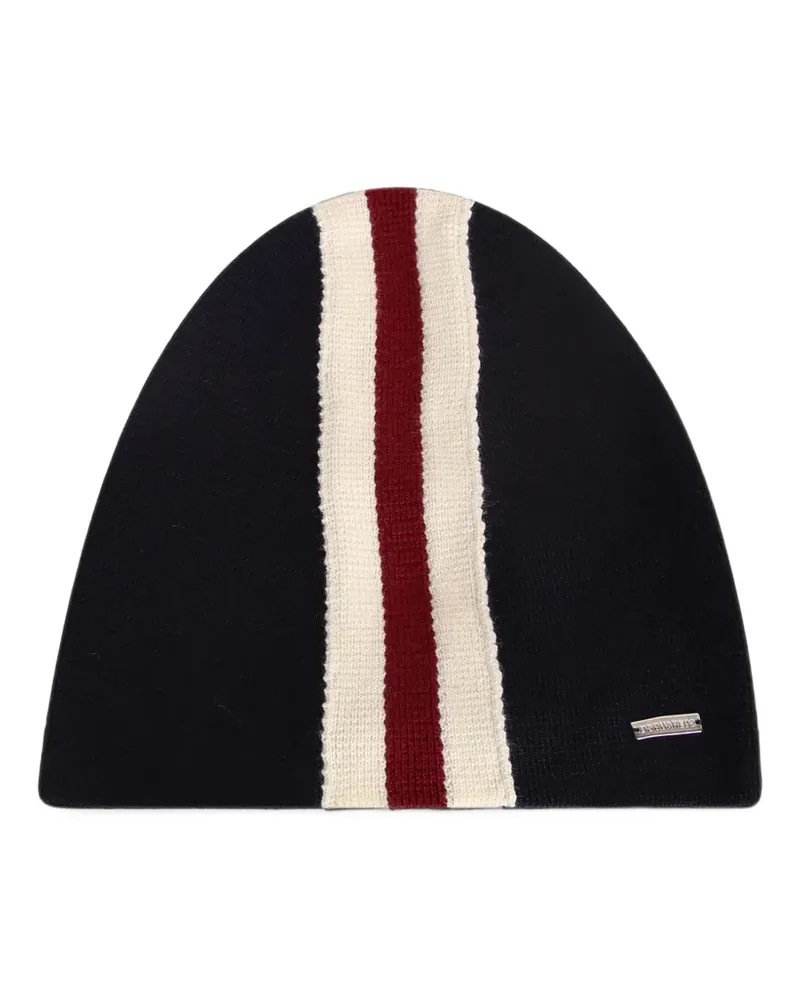 Dsquared2 stripe-detail beanie hat - Blau Blau