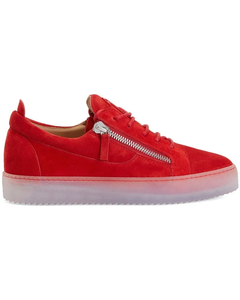 Giuseppe Zanotti Frankie Sneakers mit Reißverschlüssen - Rot Rot