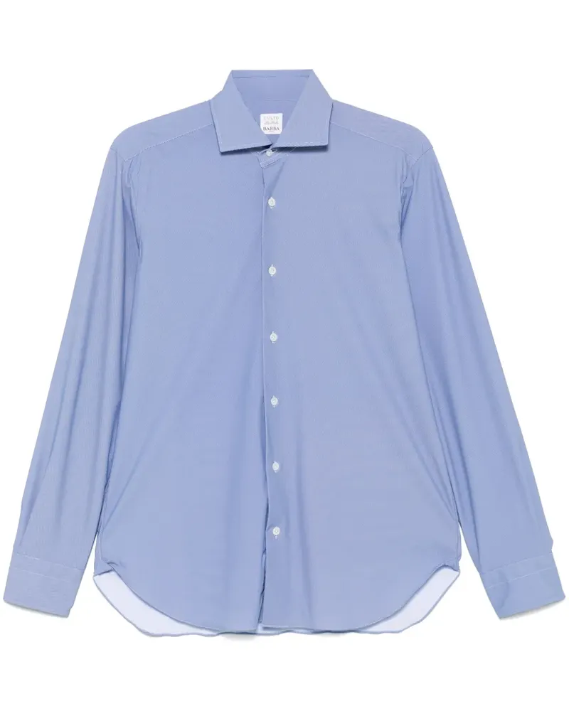 BARBA Langärmeliges Hemd - Blau Blau