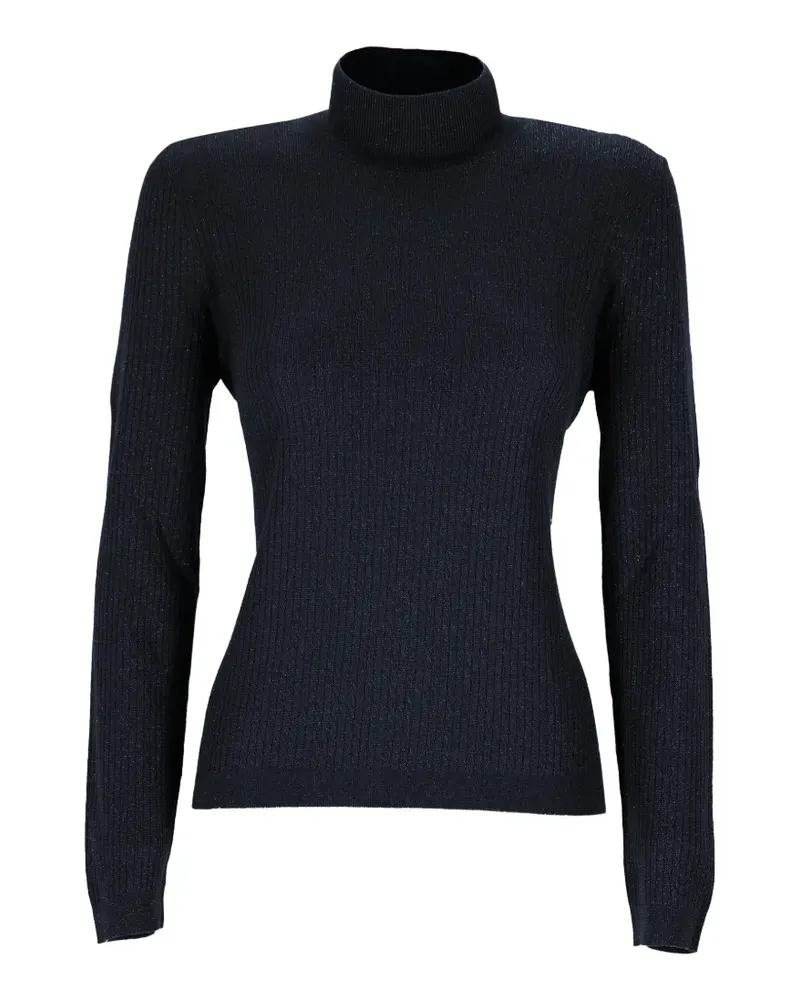 Gran Sasso ribbed-knit roll-neck sweater - Blau Blau