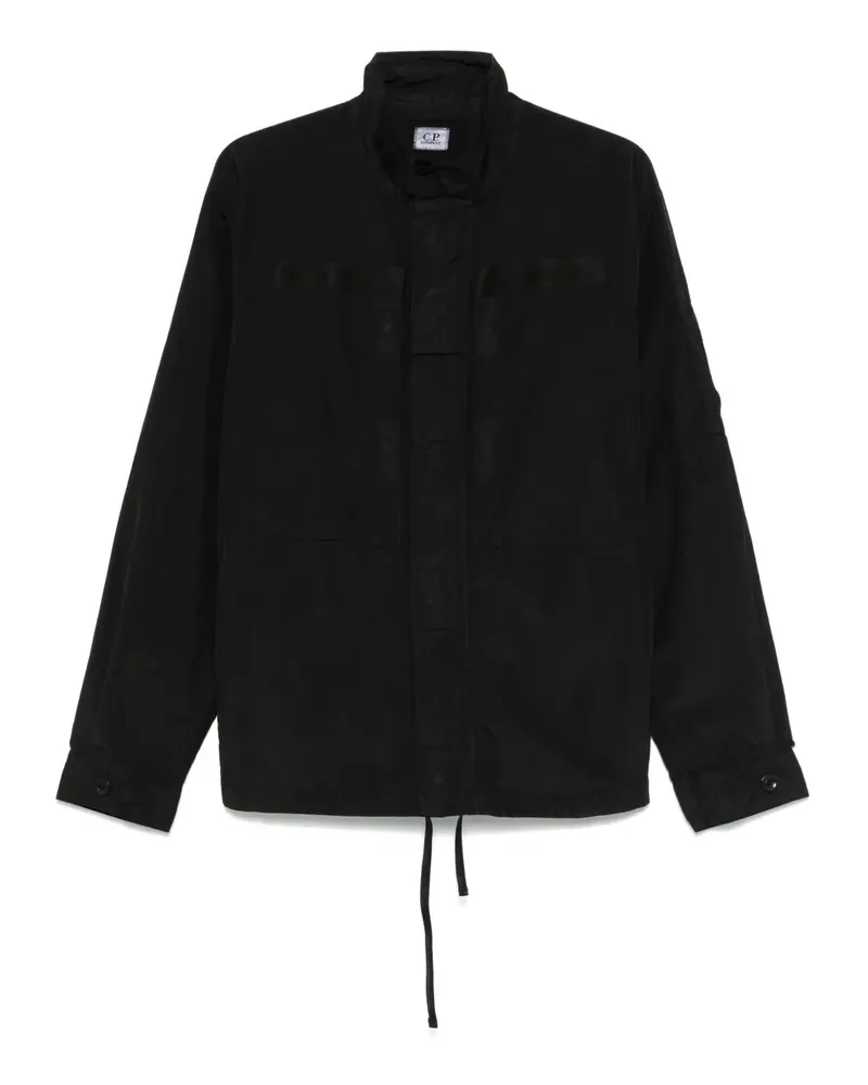 C.P. Company Hemdjacke mit Lens-Detail - Schwarz Schwarz