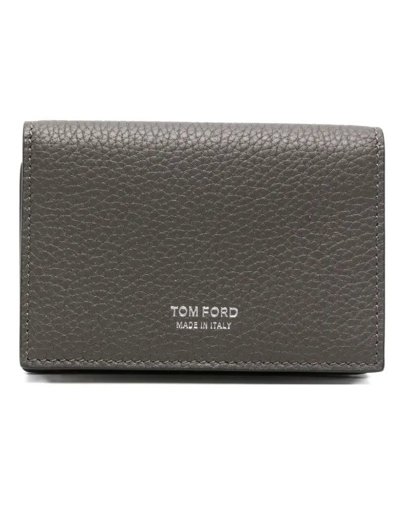 Tom Ford leather cardholder - Grau Grau