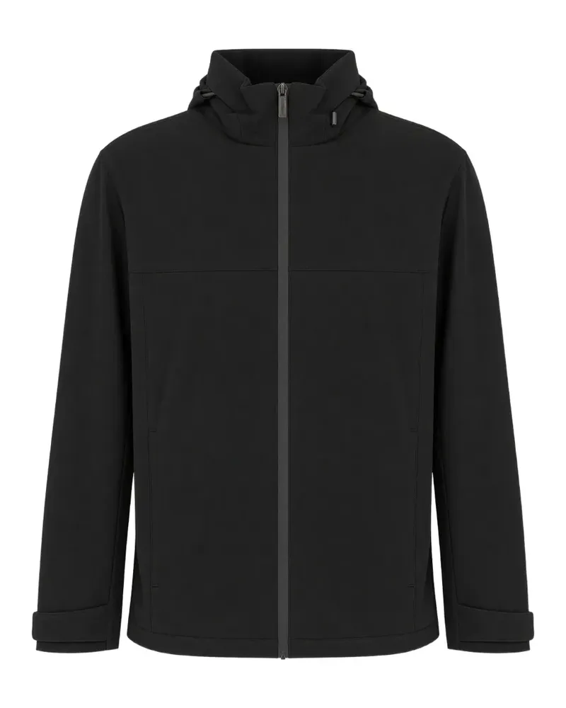HUGO BOSS hooded zip-up jacket - Schwarz Schwarz