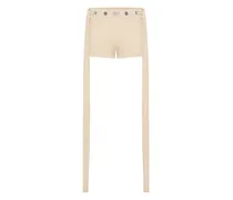 Gerippte Shorts - Nude