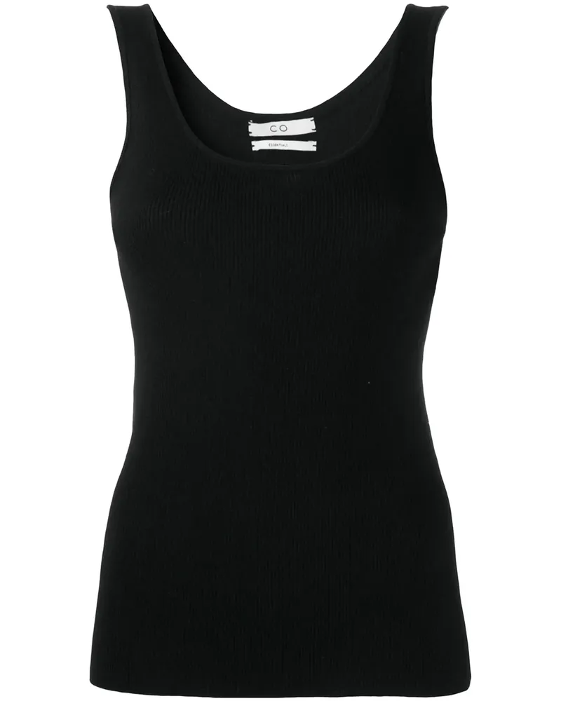 Co Gestricktes Tanktop - Schwarz Schwarz