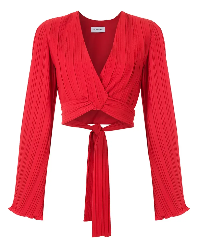 OLYMPIAH Camelia' Cropped-Oberteil - Rot Rot