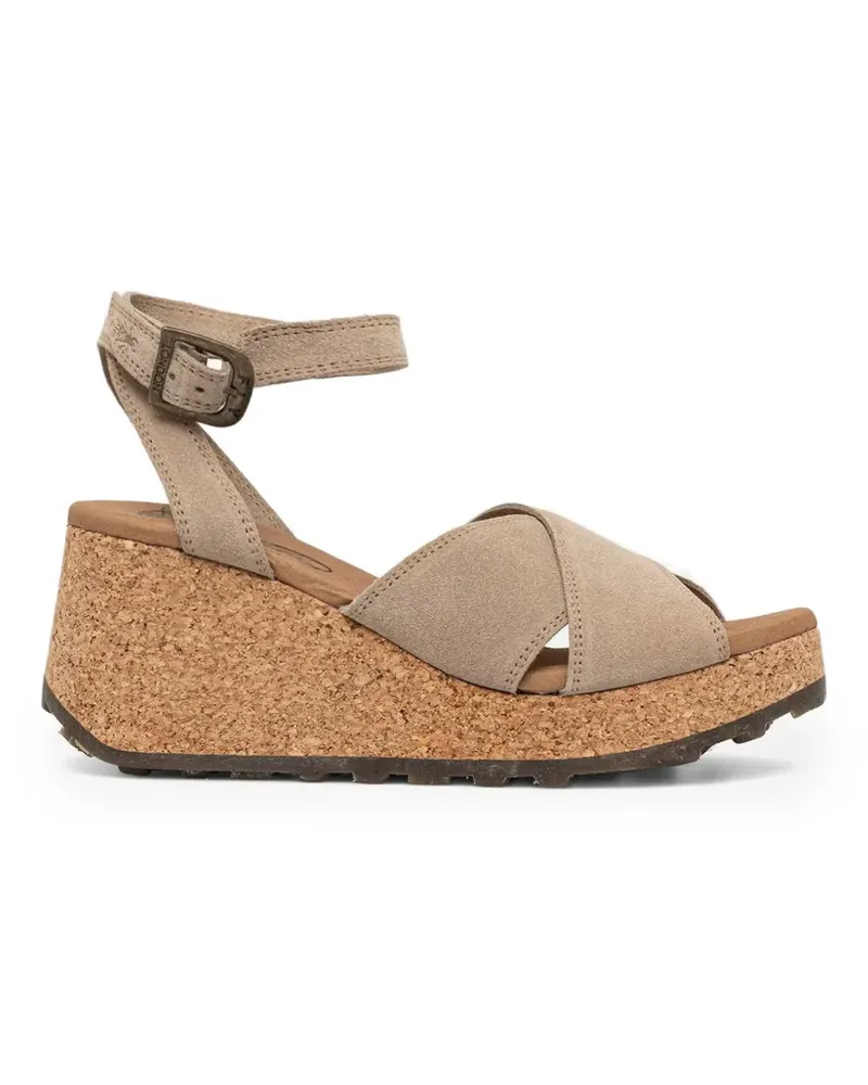 Fly London buckle-fastening wedge sandals - Nude Nude