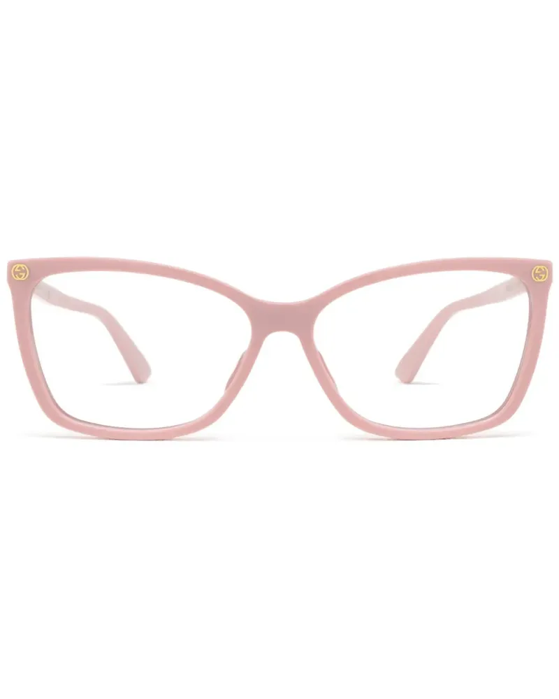 Gucci Brille mit geometrischem Gestell - Rosa Rosa