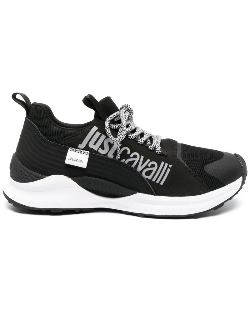 Just Cavalli Sneakers mit Logo-Print - Schwarz Schwarz