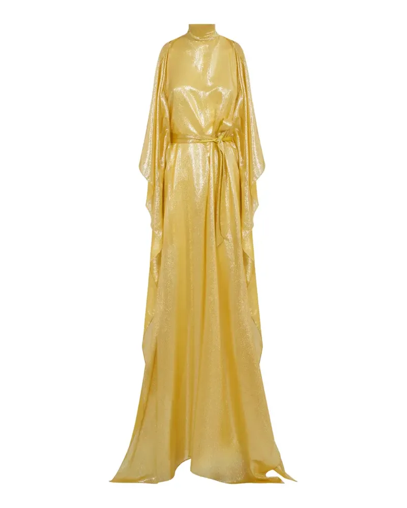 Taller Marmo Nevada Maxi-Kaftankleid mit Gürtel - Gelb Gelb