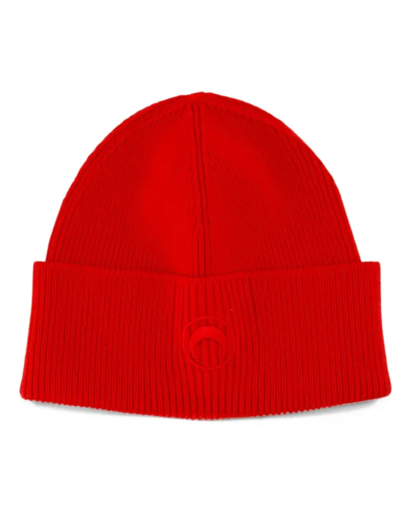 Marine Serre Moon logo knit beanie - Rot Rot