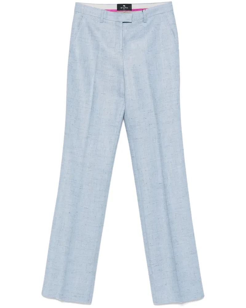 Etro Melierte Hose - Blau Blau