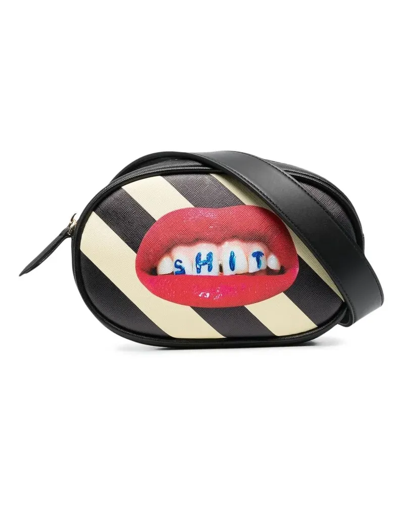 Seletti Gürteltasche mit Print - Schwarz Schwarz