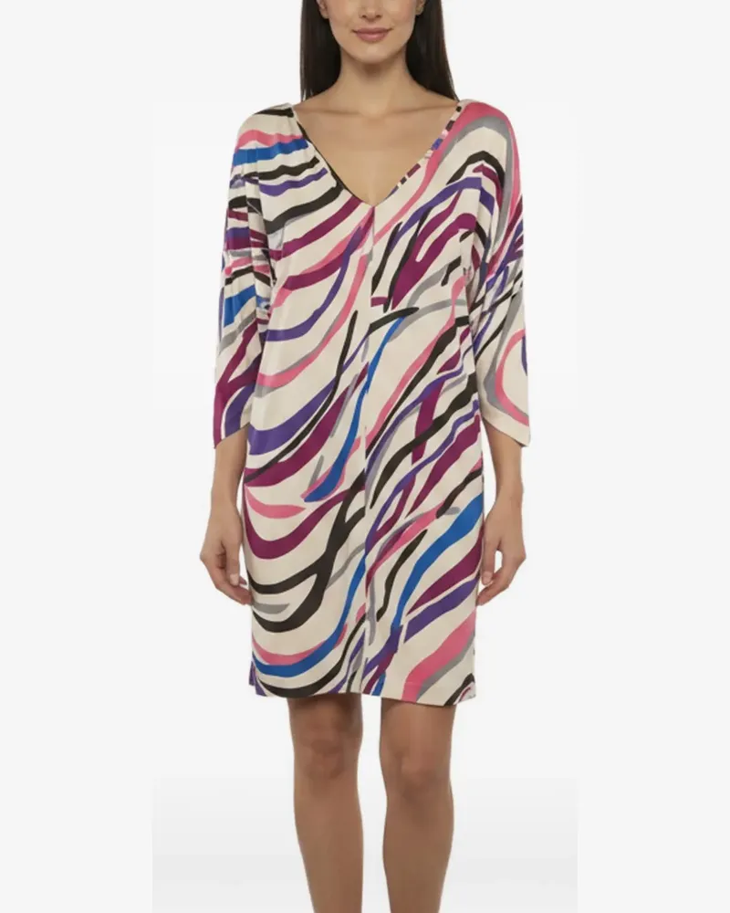 Diane von Furstenberg Minikleid mit Fledermausärmeln - Nude Nude