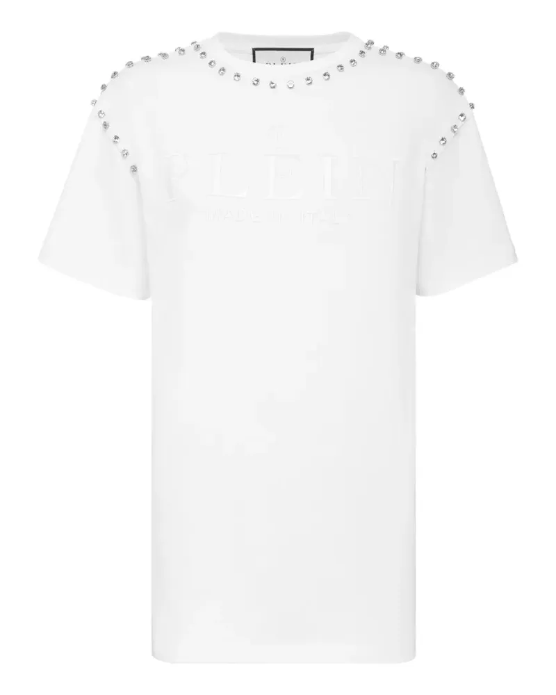 Philipp Plein T-Shirt mit rundem Ausschnitt - Weiß Weiß