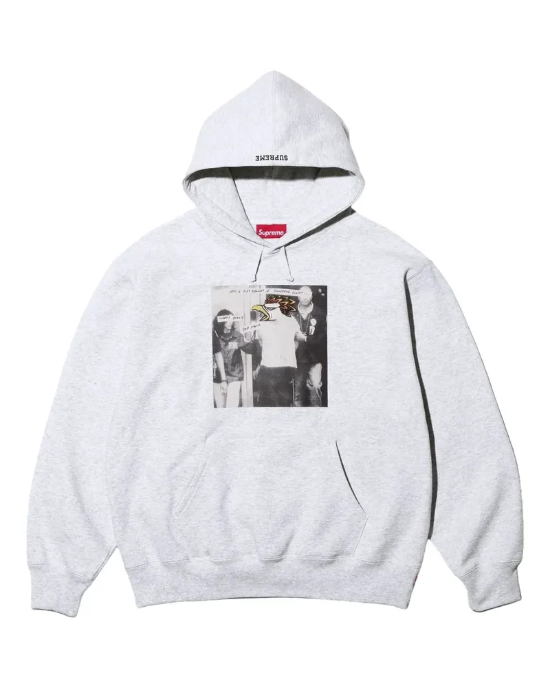 Supreme Being ANTIHERO® Hoodie mit grafischem Print - Grau Grau
