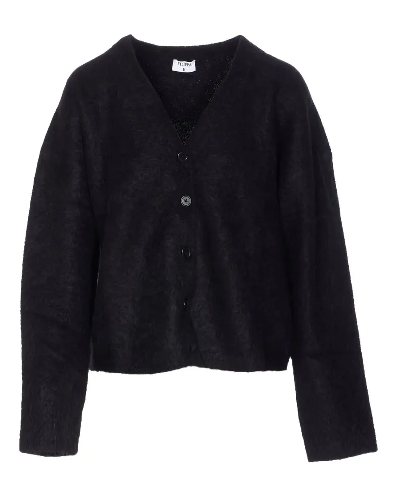 Filippa K Cardigan mit V-Ausschnitt - Schwarz Schwarz