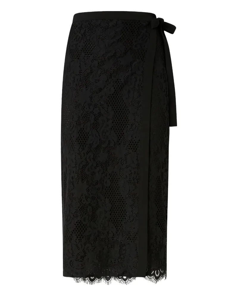 Pinko Midirock aus Spitze - Schwarz Schwarz