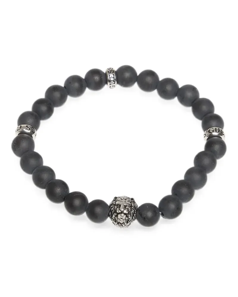Guess Lion King Armband mit Perlen - Silber Silber