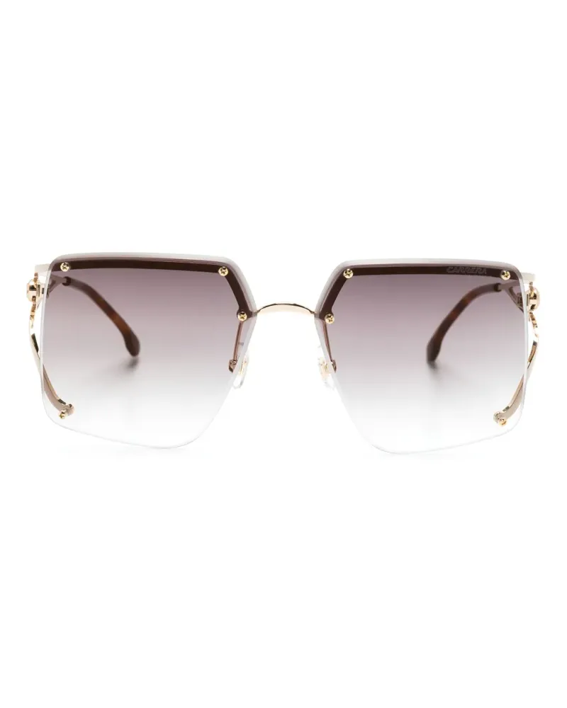 Carrera Sonnenbrille mit eckigem Gestell - Nude Nude