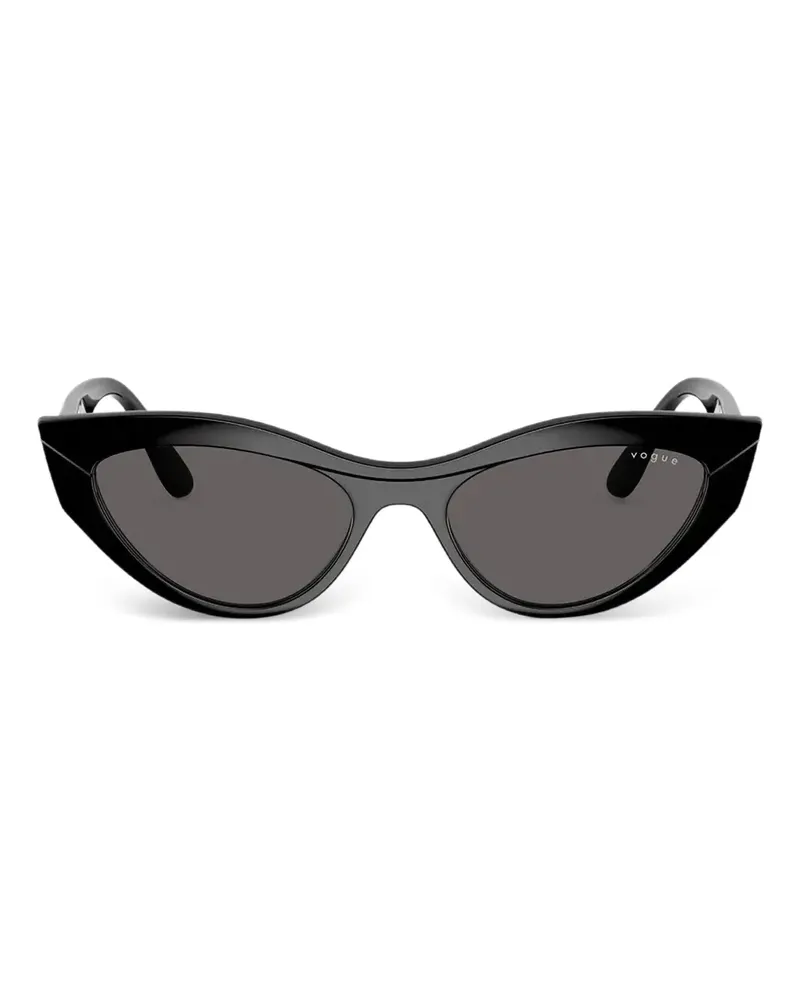 Vogue Cat-Eye-Sonnenbrille - Schwarz Schwarz