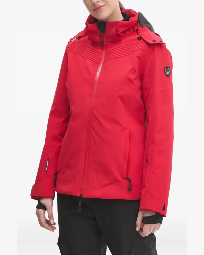EA7 Skijacke mit Kapuze - Rot Rot