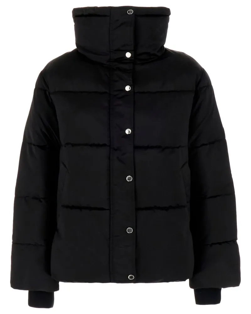 HUGO BOSS Gefütterte Jacke mit Stehkragen - Schwarz Schwarz