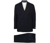 Doppelreihiger Anzug mit Nadelstreifen - Blau