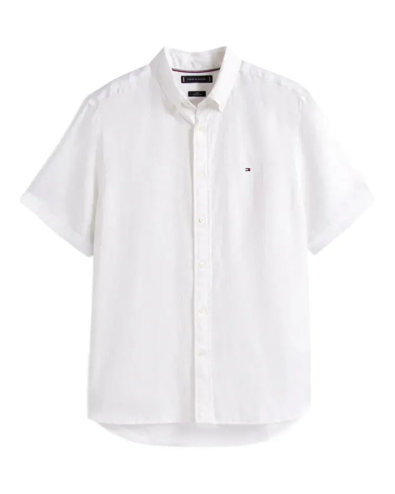 Tommy Hilfiger short-sleeve linen shirt - Weiß Weiß