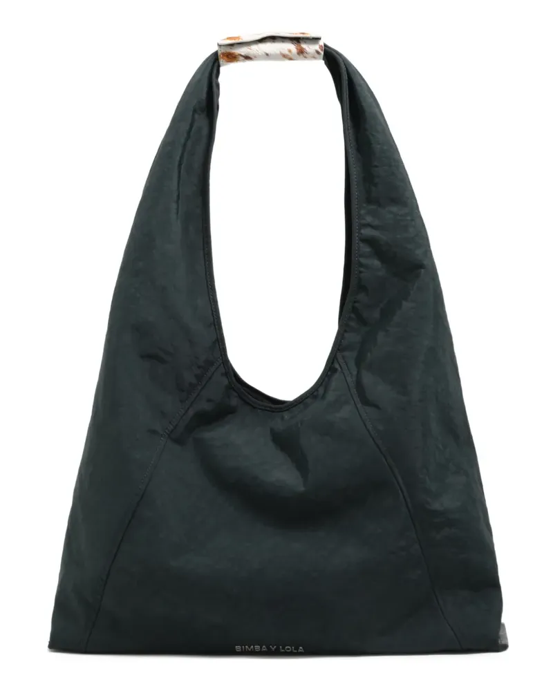 BIMBA Y LOLA Schultertasche mit Logo - Grün Grün