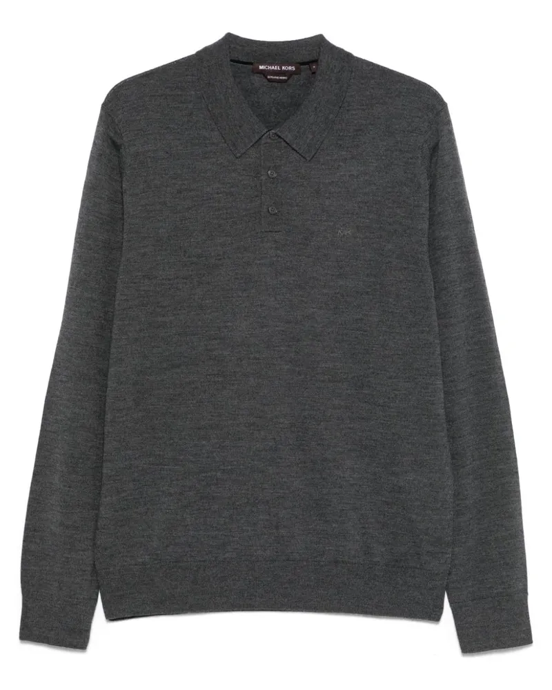 Michael Kors Poloshirt aus Merinowolle - Grau Grau