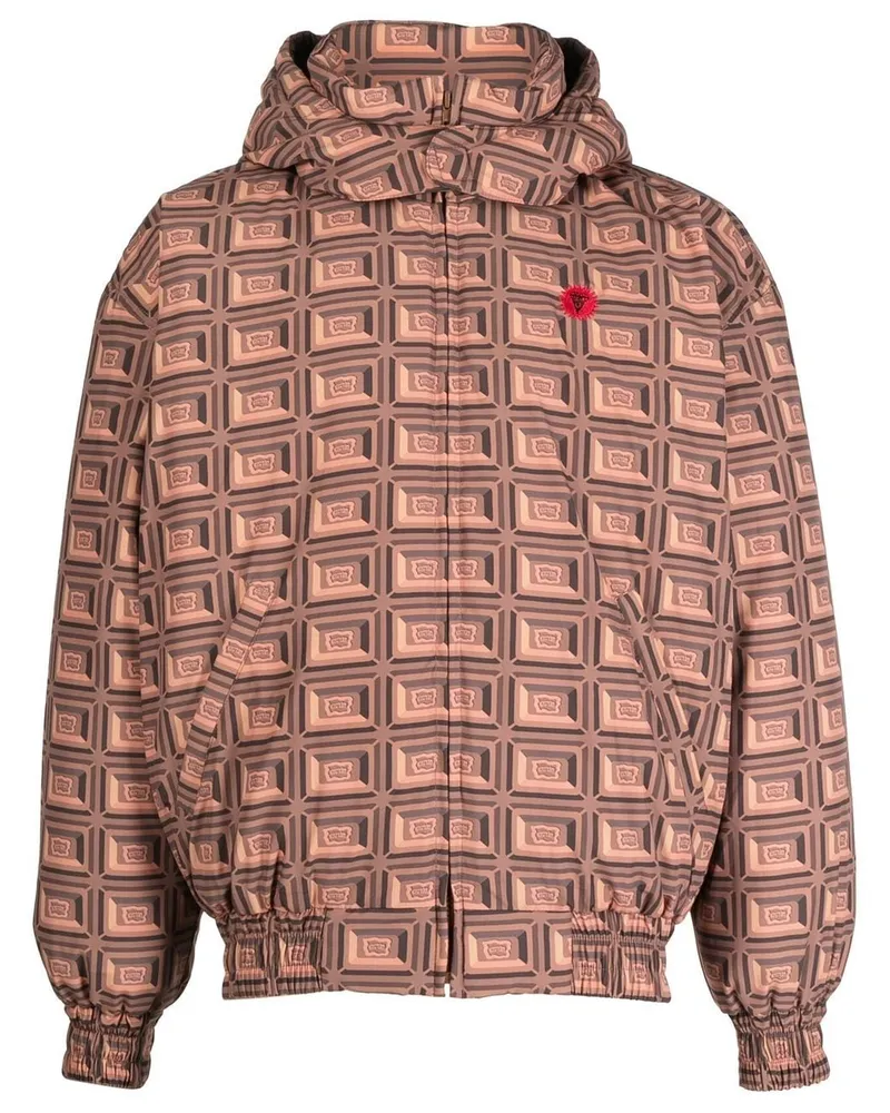 ICECREAM Gefütterte Jacke mit Print - Braun Braun