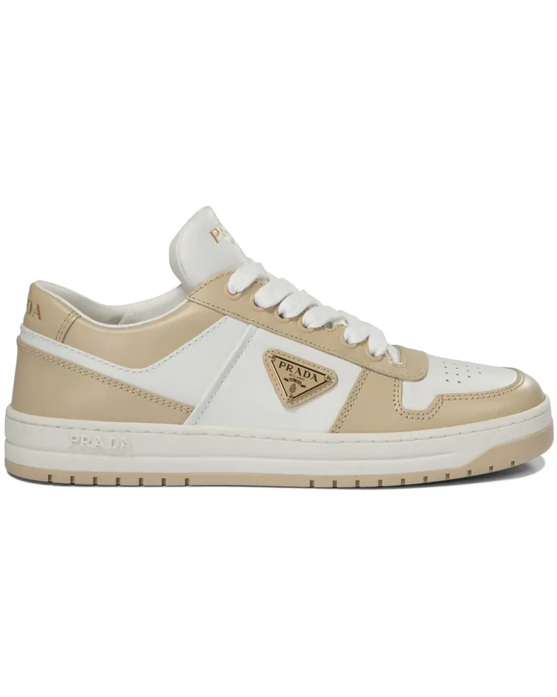 Prada Downtown Sneakers mit Logo - Nude Nude