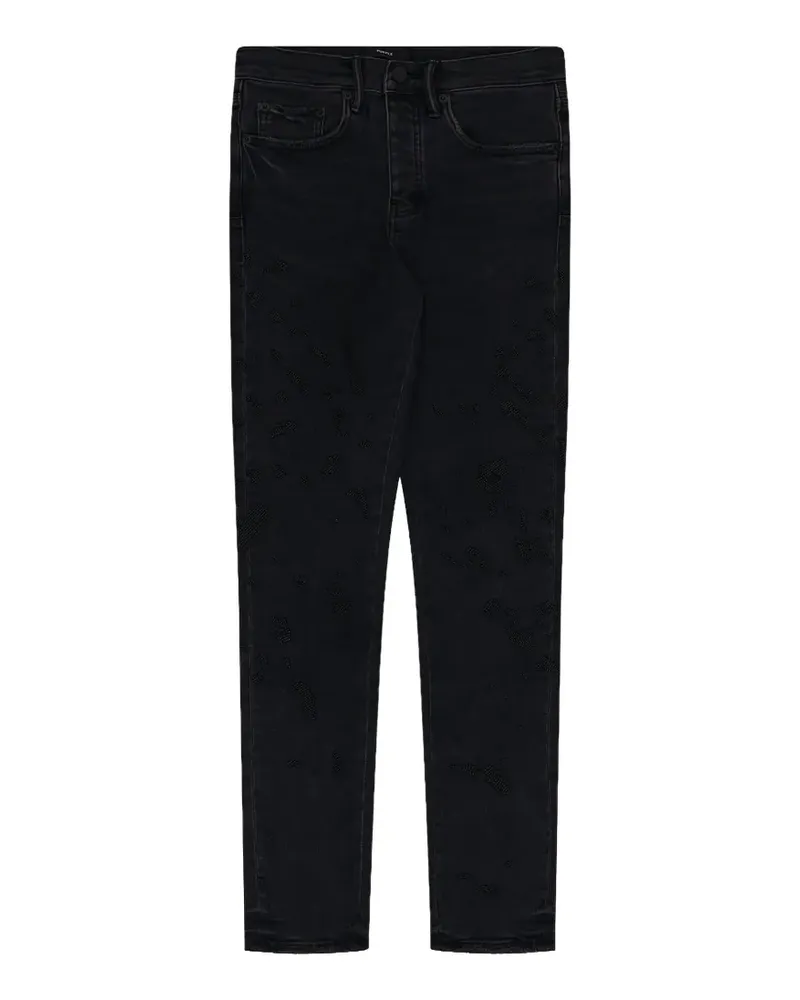 PURPLE BRAND beaded-embroidery jeans - Schwarz Schwarz