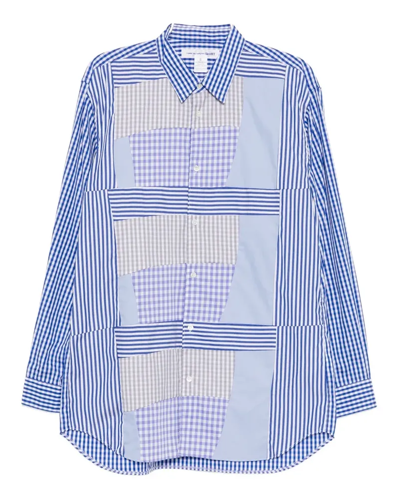 Comme des Garçons Hemd mit geometrischem Print - Blau Blau
