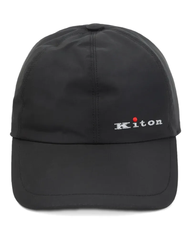 Kiton embroidered-logo baseball cap - Schwarz Schwarz