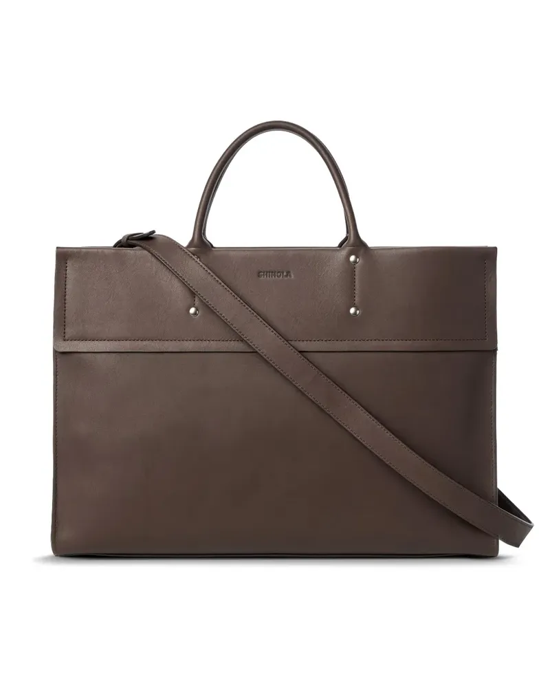 SHINOLA Laptoptasche aus Leder - Braun Braun