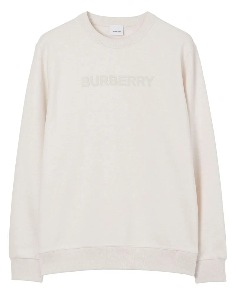 Burberry Sweatshirt mit Logo-Print Weiß