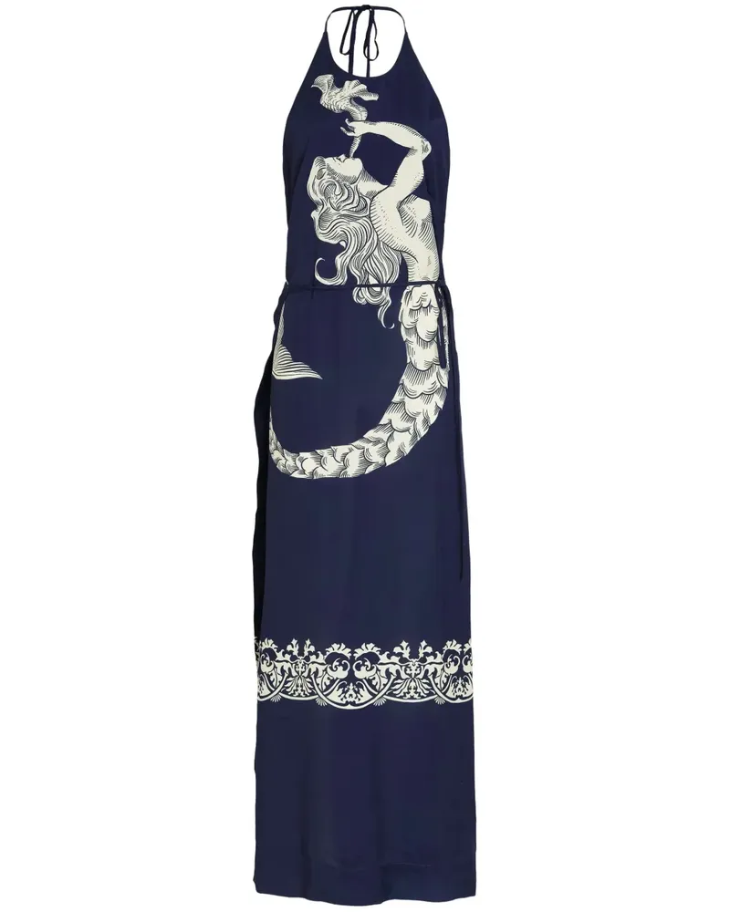 Osklen Kleid mit Print - Blau Blau