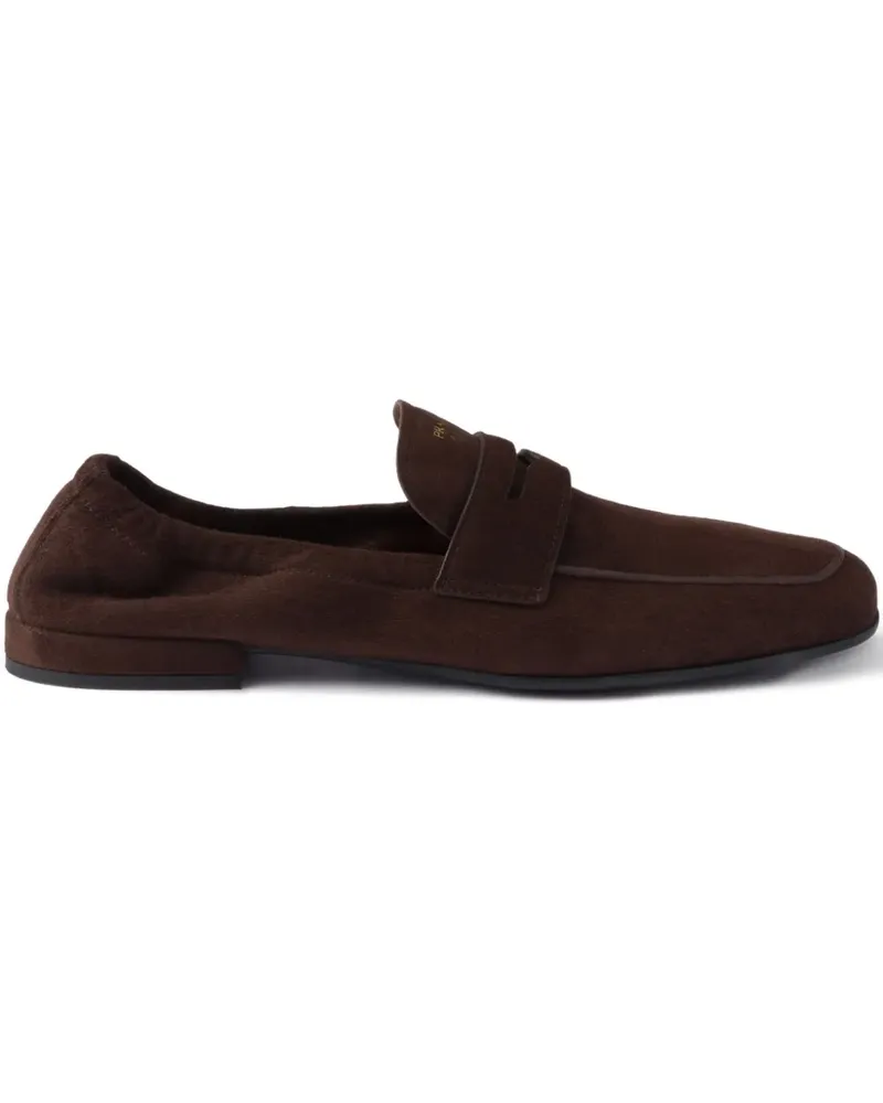 Prada Loafer aus Wildleder - Braun Braun