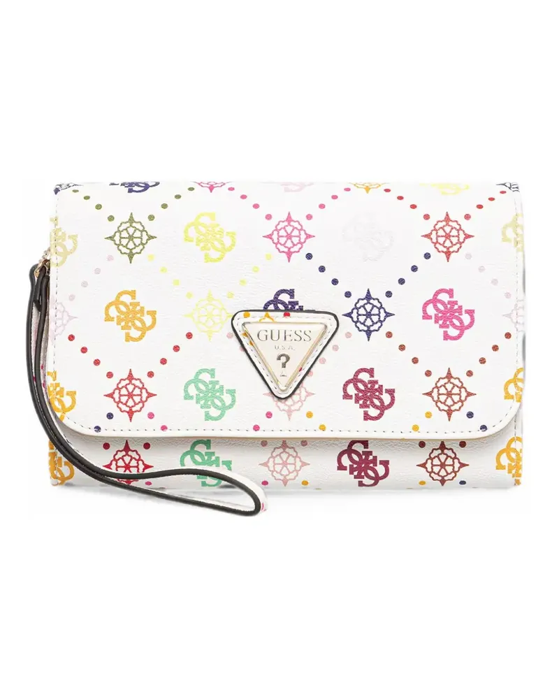 Guess Silia monogram-print logo-plaque wallet - Weiß Weiß