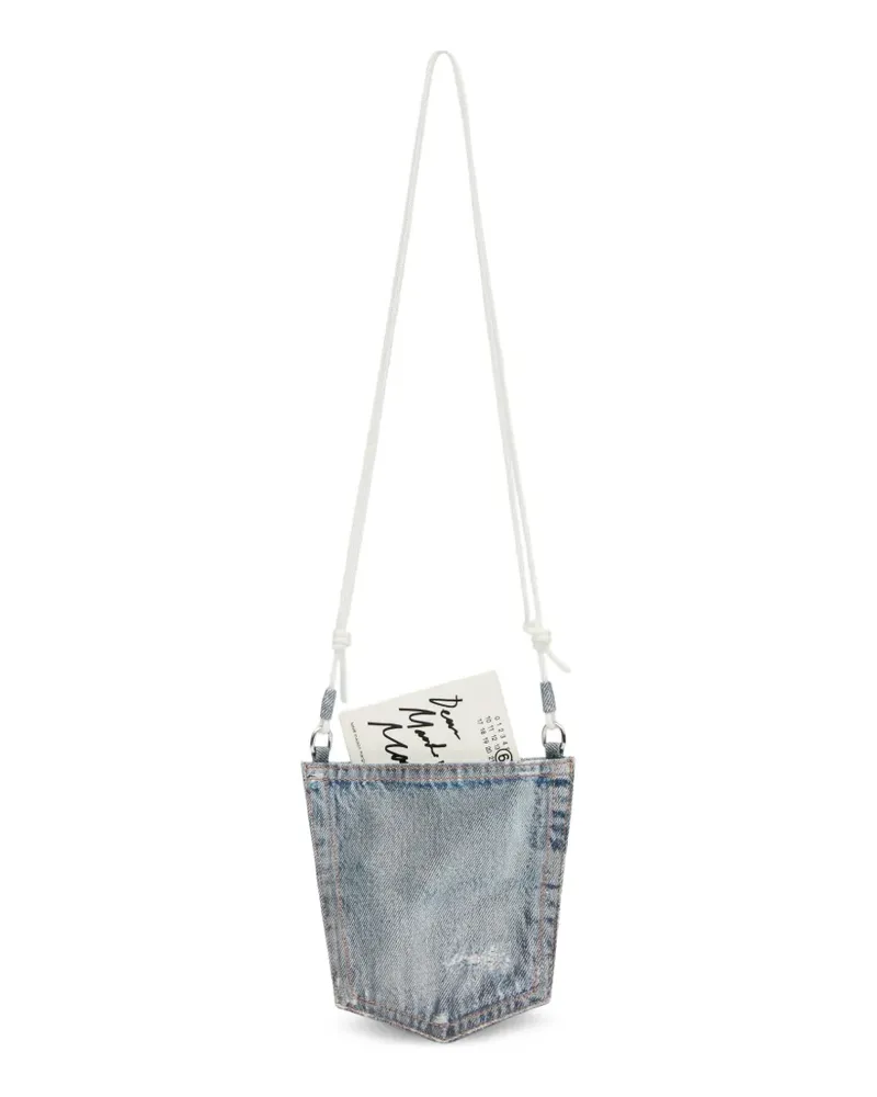 Maison Margiela Pocket Umhängetasche - Blau Blau