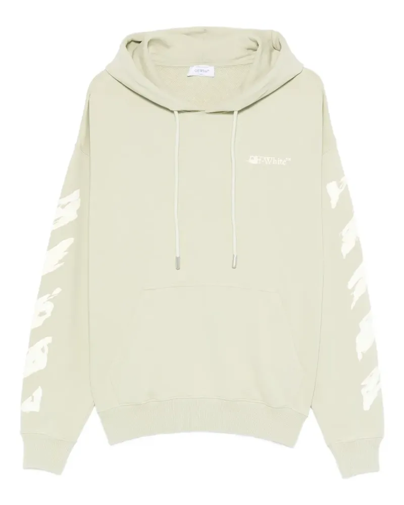 OFF-WHITE paint-splatter hoodie - Nude Nude