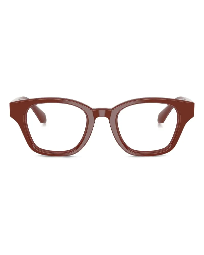 Giorgio Armani Brille mit eckigem Gestell - Rot Rot