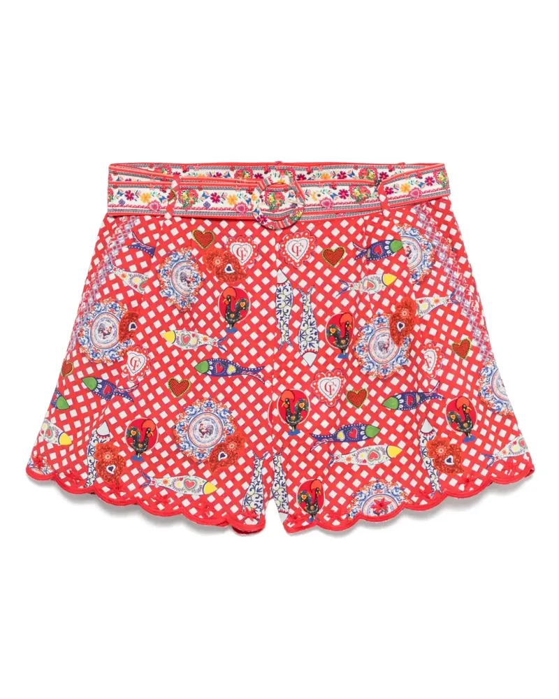Camilla Kurze Faith Luck and Justice Shorts - Rot Rot