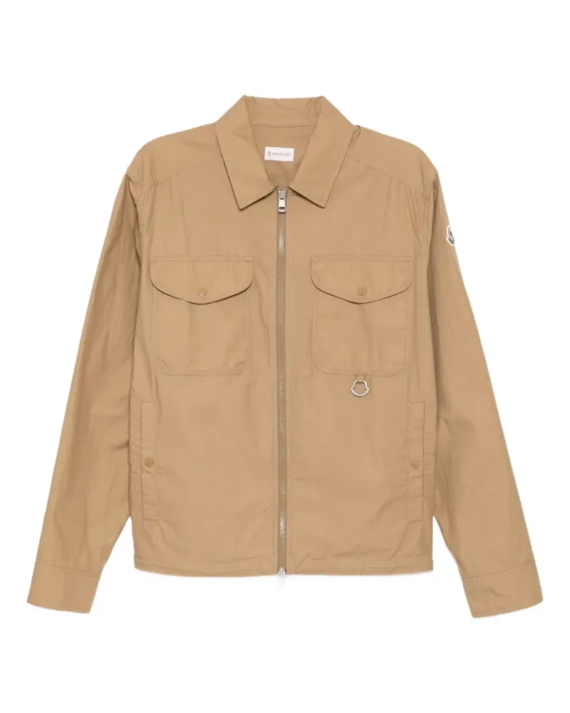 Moncler Hemdjacke mit Reißverschluss - Braun Braun