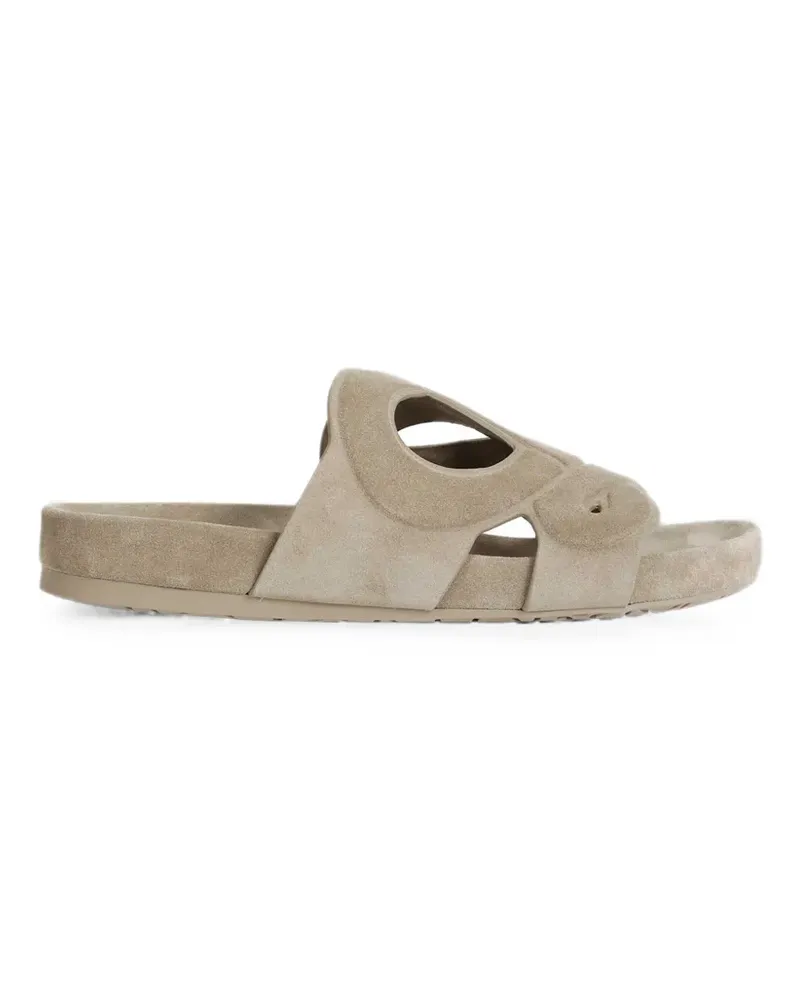 Loewe Ease Monogram suede sandals - Nude Nude