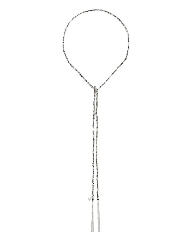 Carolina Bucci 18kt 'Lucky Health' Weißgoldhalskette mit Anhänger - Silber Silber