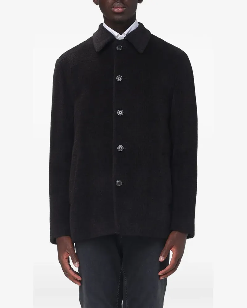 Etro Jacke aus Woll-Alpakagemisch - Schwarz Schwarz